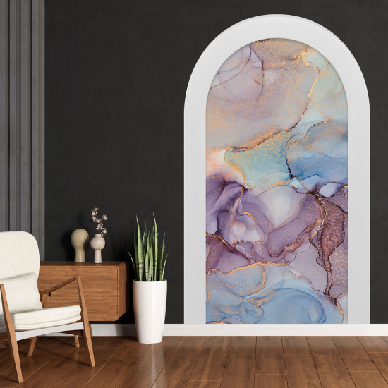 Optical Illusions Arch Wall Sticker - Marbled Effect