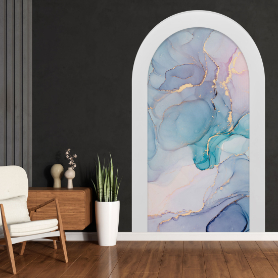 Optical Illusions Arch Wall Sticker - Marbled Effect