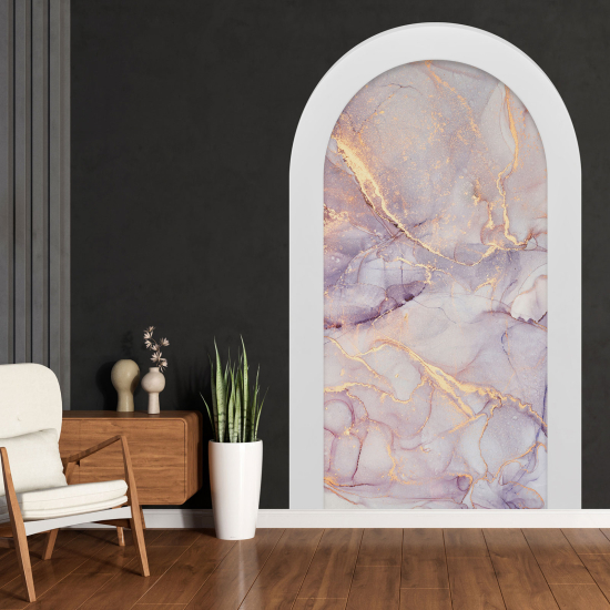 Optical Illusions Arch Wall Sticker - Marbled Effect