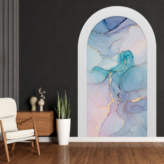 Optical Illusions Arch Wall Sticker - Marbled Effect