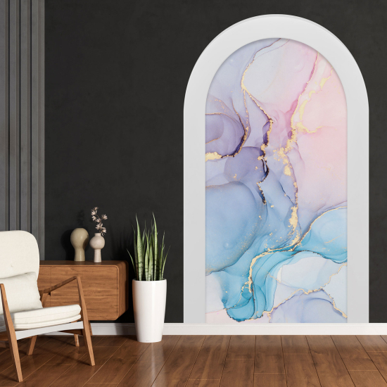 Optical Illusions Arch Wall Sticker - Marbled Effect