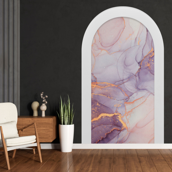 Optical Illusions Arch Wall Sticker - Marbled Effect