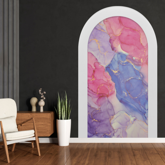 Optical Illusions Arch Wall Sticker - Marbled Effect