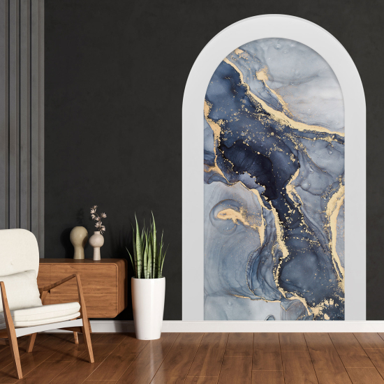 Optical Illusions Arch Wall Sticker - Marbled Effect