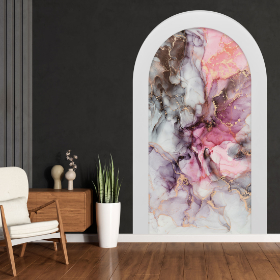 Optical Illusions Arch Wall Sticker - Marbled Effect