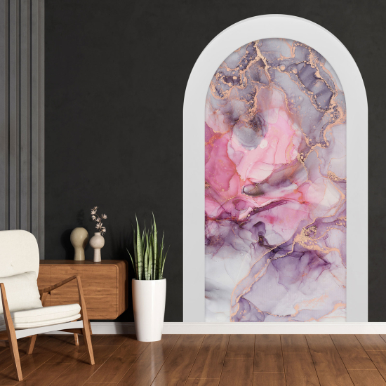 Optical Illusions Arch Wall Sticker - Marbled Effect