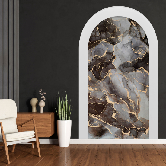 Optical Illusions Arch Wall Sticker - Marbled Effect