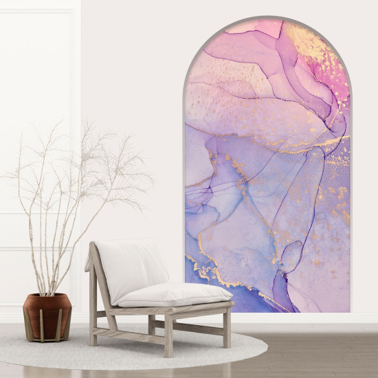 Optical Illusions Arch Wall Sticker - Marbled Effect