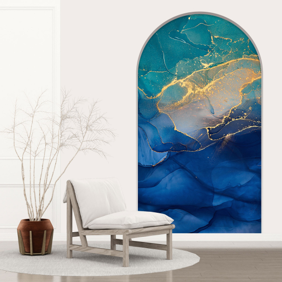 Optical Illusions Arch Wall Sticker - Marbled Effect