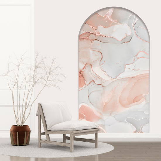 Optical Illusions Arch Wall Sticker - Marbled Effect