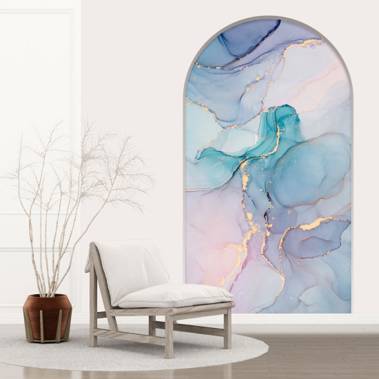 Optical Illusions Arch Wall Sticker - Marbled Effect