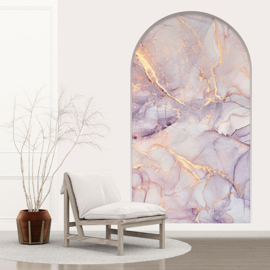 Optical Illusions Arch Wall Sticker - Marbled Effect