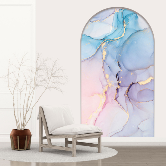 Optical Illusions Arch Wall Sticker - Marbled Effect