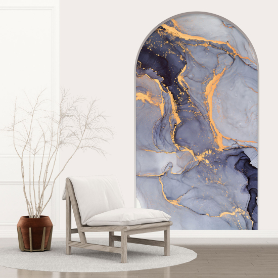 Optical Illusions Arch Wall Sticker - Marbled Effect