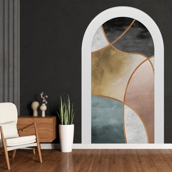 Optical Illusions Arch Wall Sticker - Modern