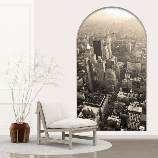 Optical Illusions Arch Wall Sticker - New York