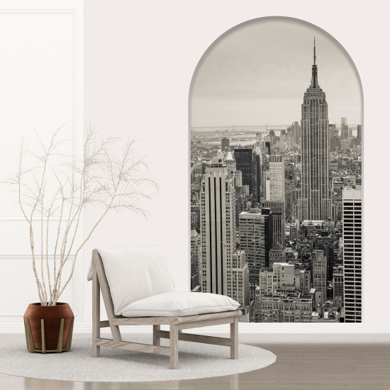 Optical Illusions Arch Wall Sticker - New York