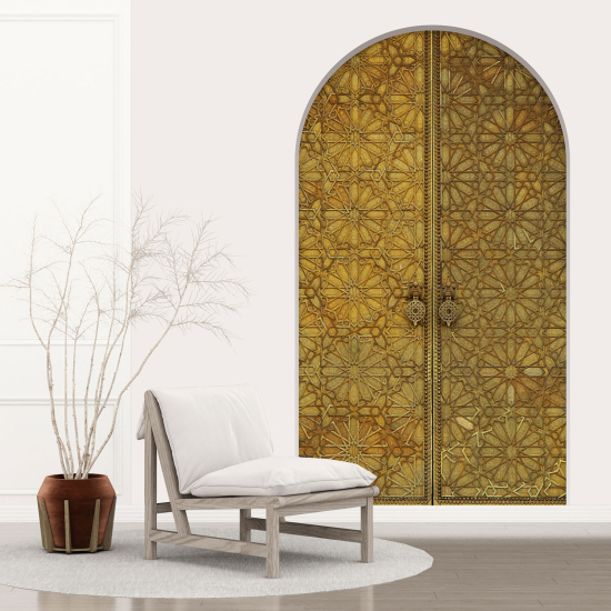 Optical Illusions Arch Wall Sticker - Oriental Motif