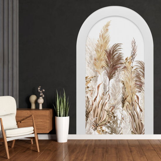 Optical Illusions Arch Wall Sticker - Pampas