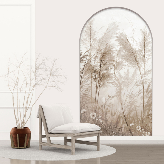 Optical Illusions Arch Wall Sticker - Pampas