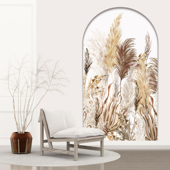 Optical Illusions Arch Wall Sticker - Pampas