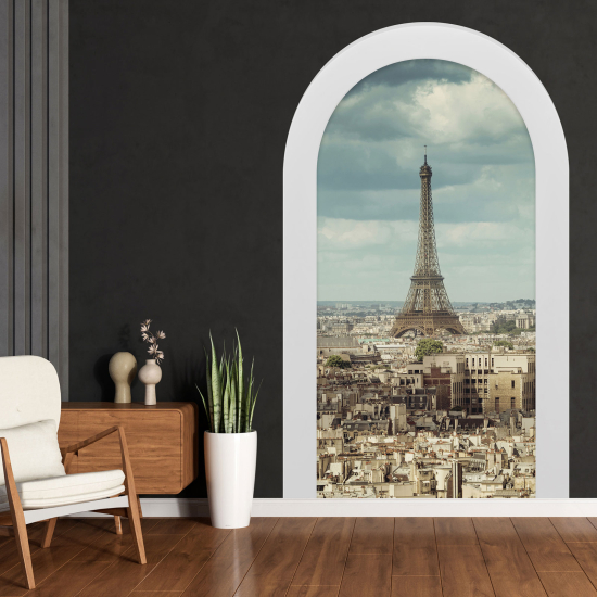 Optical Illusions Arch Wall Sticker - Paris