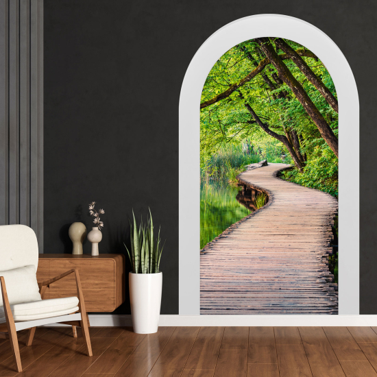 Optical Illusions Arch Wall Sticker - Path