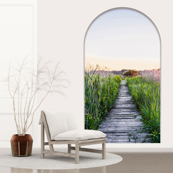 Optical Illusions Arch Wall Sticker - Path