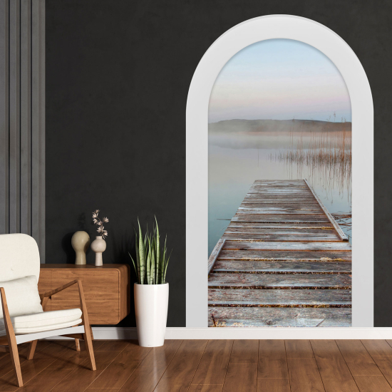 Optical Illusions Arch Wall Sticker - Pontoon