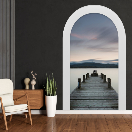 Optical Illusions Arch Wall Sticker - Pontoon