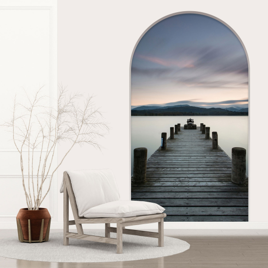 Optical Illusions Arch Wall Sticker - Pontoon