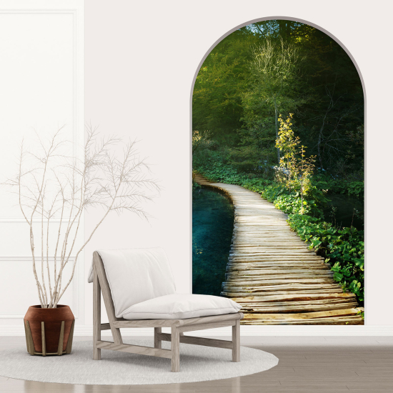 Optical Illusions Arch Wall Sticker - Pontoon