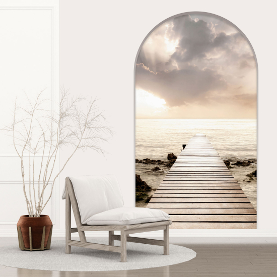 Optical Illusions Arch Wall Sticker - Pontoon