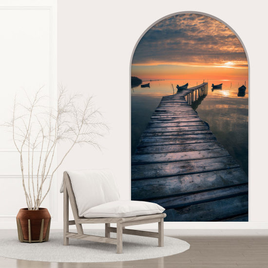 Optical Illusions Arch Wall Sticker - Pontoon