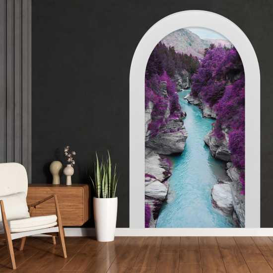 Optical Illusions Arch Wall Sticker - River