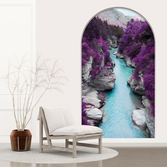 Optical Illusions Arch Wall Sticker - River