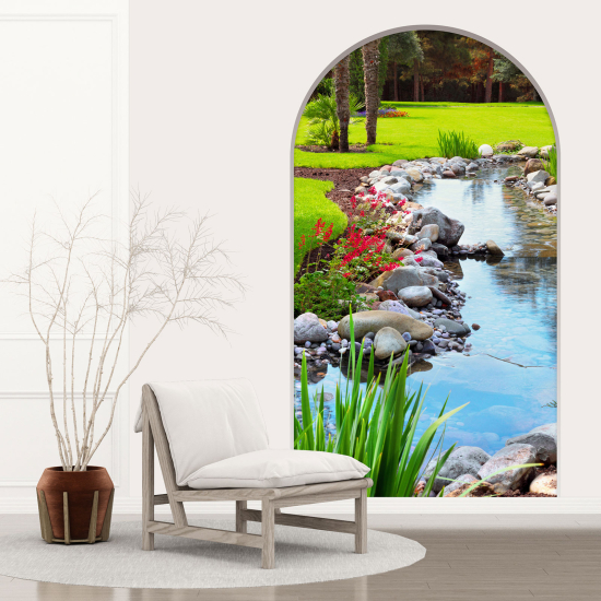 Optical Illusions Arch Wall Sticker - River