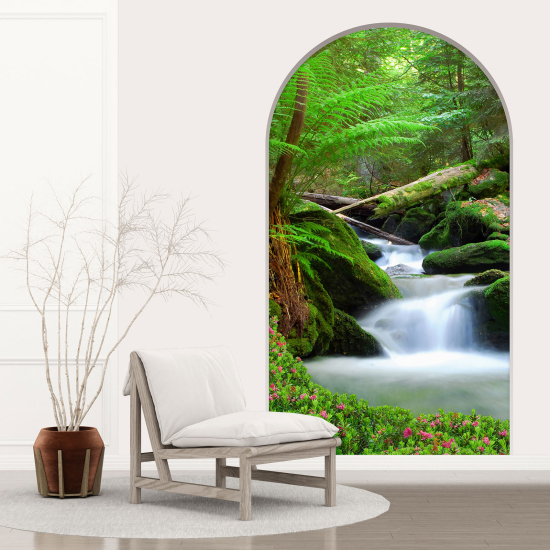 Optical Illusions Arch Wall Sticker - River