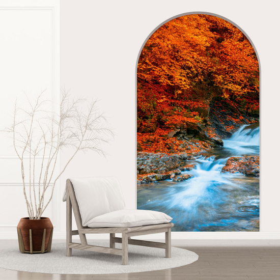 Optical Illusions Arch Wall Sticker - River