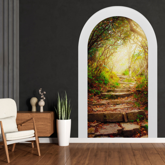 Optical Illusions Arch Wall Sticker - Stairs