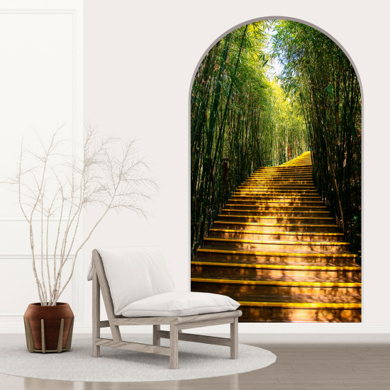 Optical Illusions Arch Wall Sticker - Stairs