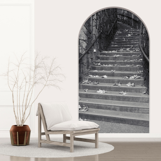 Optical Illusions Arch Wall Sticker - Stairs