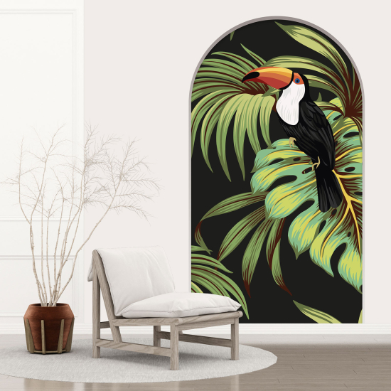 Optical Illusions Arch Wall Sticker - Toucan