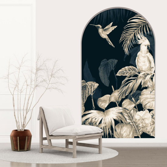 Optical Illusions Arch Wall Sticker - Tropical