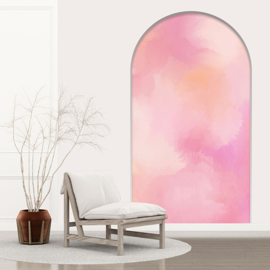 Optical Illusions Arch Wall Sticker - Watercolor