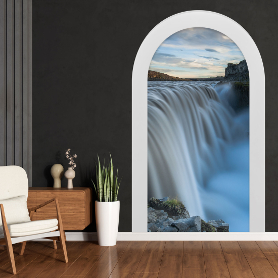 Optical Illusions Arch Wall Sticker - Waterfall