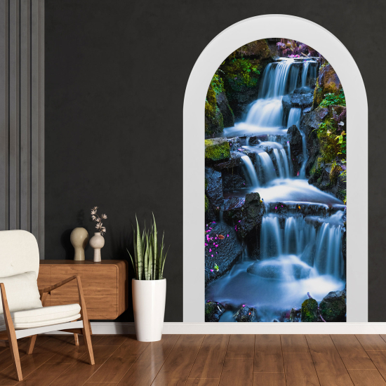 Optical Illusions Arch Wall Sticker - Waterfall