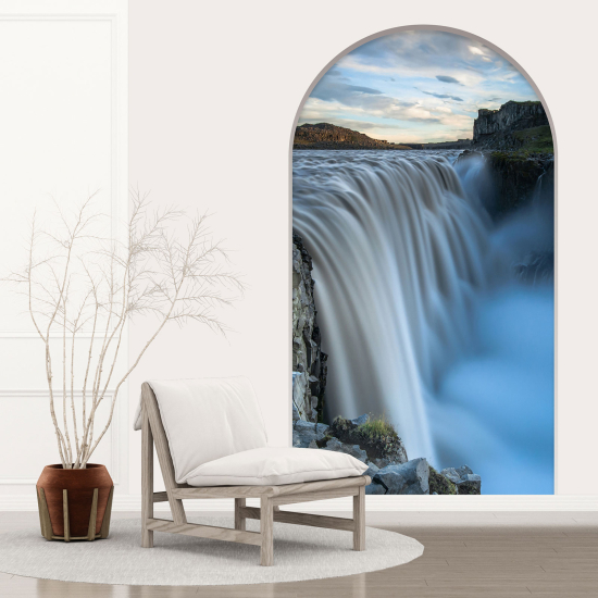 Optical Illusions Arch Wall Sticker - Waterfall