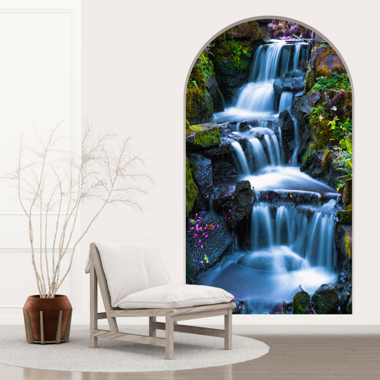 Optical Illusions Arch Wall Sticker - Waterfall