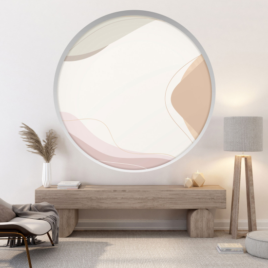 Optical Illusions Round Arch Wall Sticker - Abstract